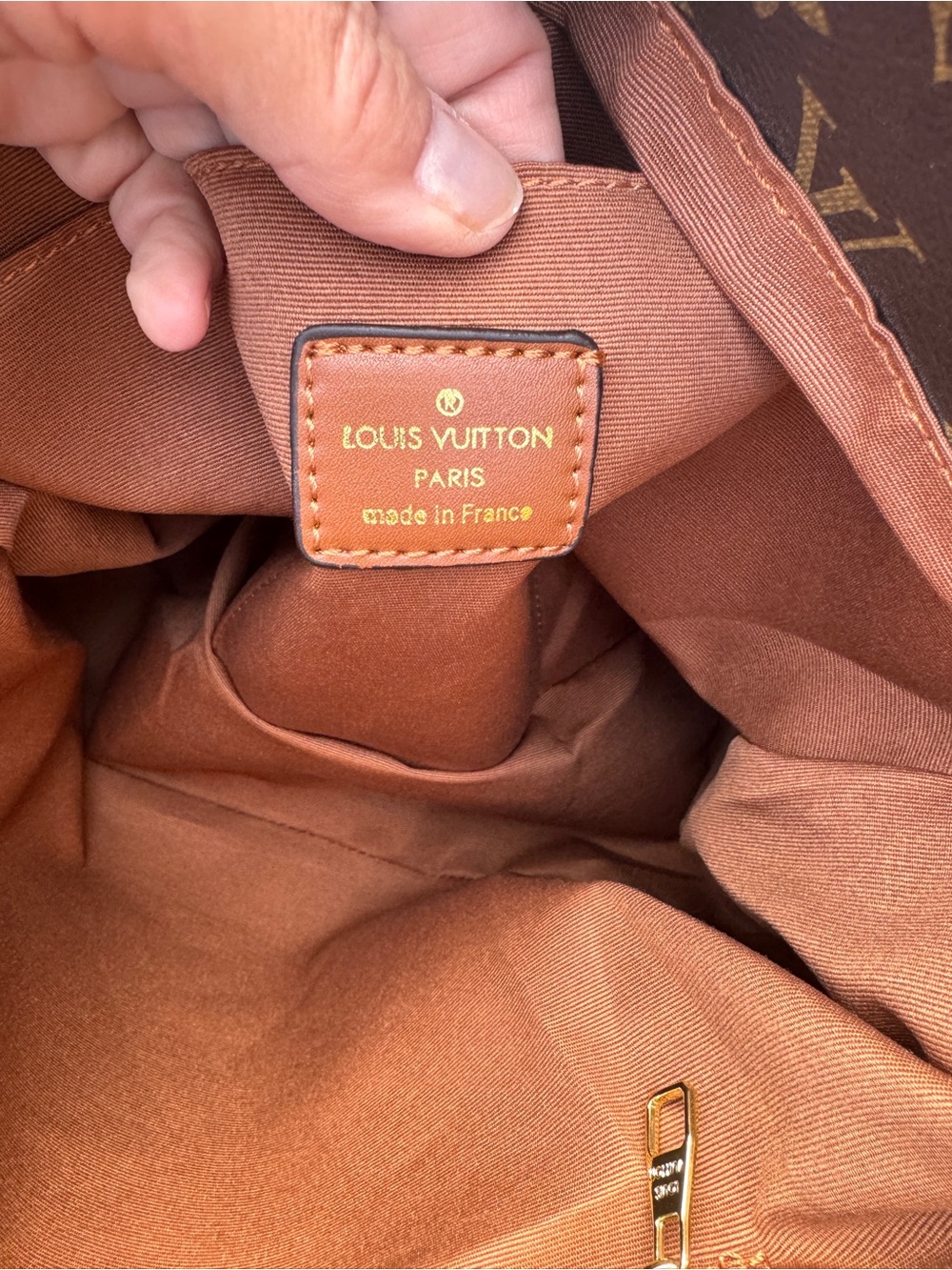 Louis Vuitton Monogram Canvas Shoulder Bag in Brown and Tan - Picture 6 of 10